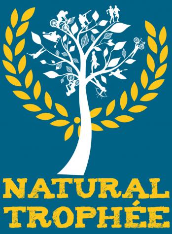 Logo natural fondbleu